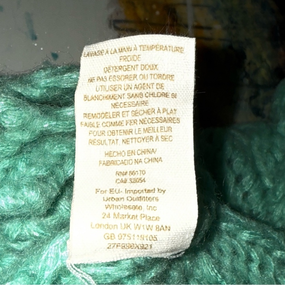 OPEN WEAVE Free People Cable-knit Mint Sweater - Picture 7 of 7